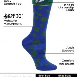 TCK All Schools Florida Gulf Coast Eagles Socks Womens Savage Crew Socks