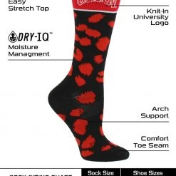TCK UNLV Rebels Socks Womens Savage Crew Socks All Schools