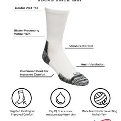 TCK Blister Resister Socks For Men And Women - Crew Length Basketball Socks