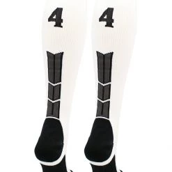MadSportsStuff Softball Socks White Player ID Custom Number Over The Calf Socks For Softball Baseball Football Boys And Girls 189 MadSportsStuff Softball Socks White Player ID Custom Number Over The Calf Socks For Softball Baseball Football Boys And Girls