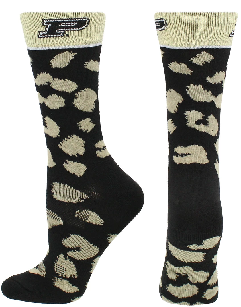 TCK Purdue Boilermakers Socks Womens Savage Crew Socks 1 TCK Purdue Boilermakers Socks Womens Savage Crew Socks