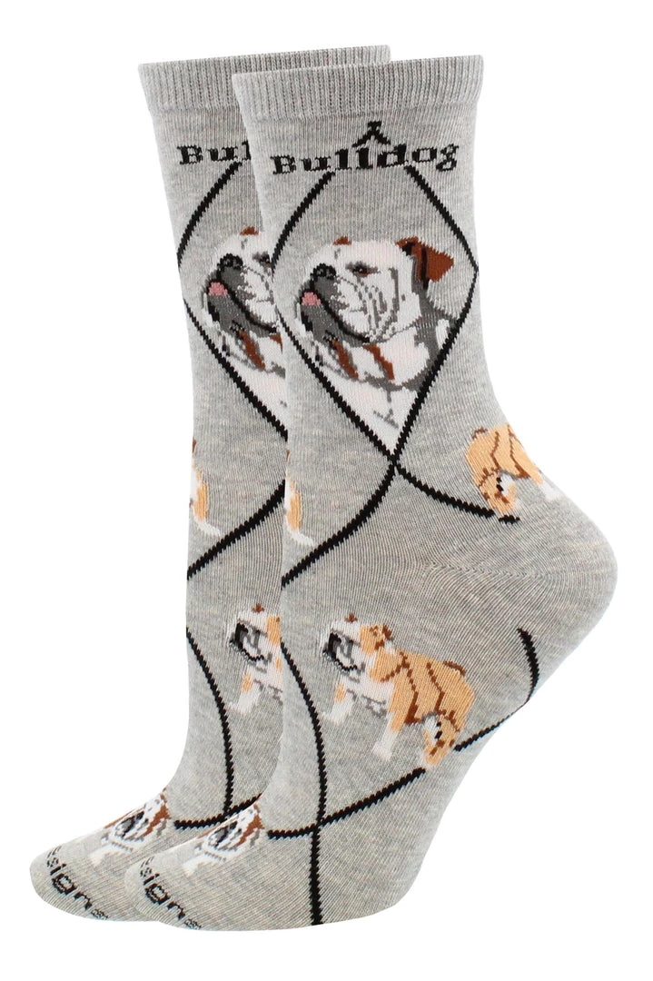 WHD American Bulldog Socks For Women Gift For Dog Lovers 2 WHD American Bulldog Socks For Women Gift For Dog Lovers