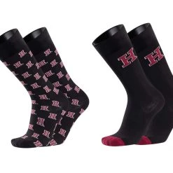 IQ All Schools TCK Brands University Monday & Tuesday 2-Pack Fine Gauge Cotton Crew Dress Socks