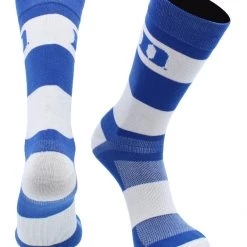 TCK Duke Blue Devils Socks Game Day Striped Crew Socks