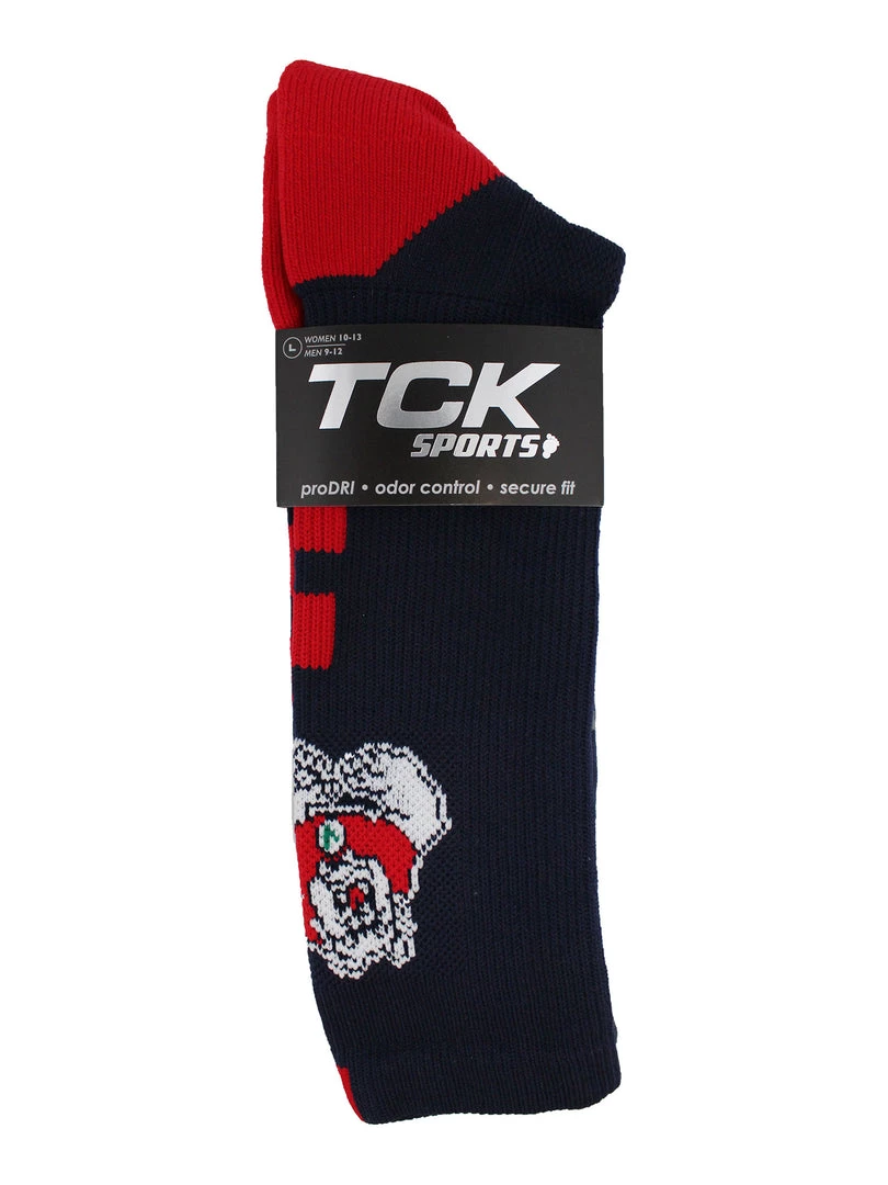 TCK All Schools Fresno State Bulldogs Socks Baseline Crew 3 TCK All Schools Fresno State Bulldogs Socks Baseline Crew
