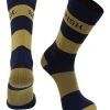 TCK Notre Dame Fighting Irish Socks Game Day Striped Crew Socks All Schools