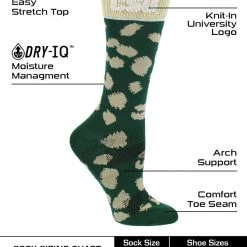 TCK All Schools CSU Colorado State Rams Socks Womens Savage Crew Socks