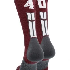 MadSportsStuff Maroon Player ID Custom Number Crew Socks For Basketball Lacrosse Volleyball Boys And Girls Volleyball Socks 193 MadSportsStuff Maroon Player ID Custom Number Crew Socks For Basketball Lacrosse Volleyball Boys And Girls Volleyball Socks