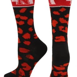 TCK All Schools Nebraska Cornhuskers Socks Womens Savage Crew Socks