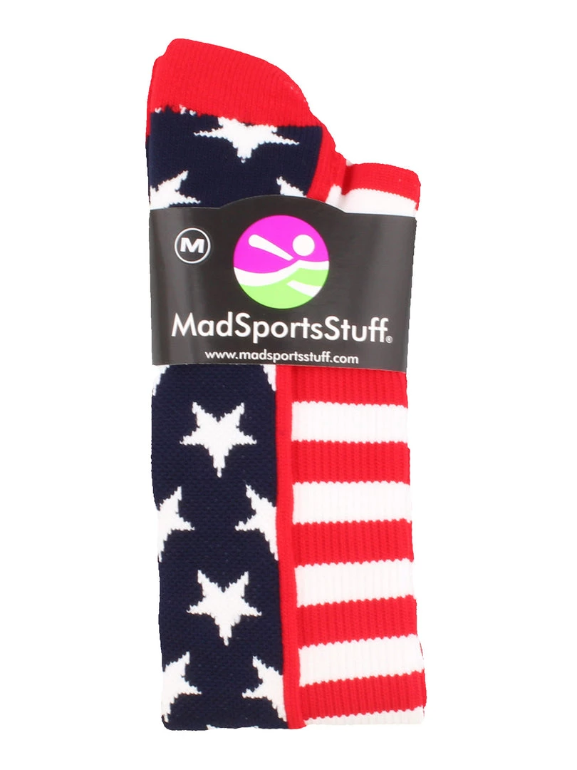 MadSportsStuff USA American Flag Stars And Stripes Over The Calf Socks 2 MadSportsStuff USA American Flag Stars And Stripes Over The Calf Socks