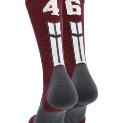 MadSportsStuff Maroon Player ID Custom Number Crew Socks For Basketball Lacrosse Volleyball Boys And Girls Volleyball Socks 187 MadSportsStuff Maroon Player ID Custom Number Crew Socks For Basketball Lacrosse Volleyball Boys And Girls Volleyball Socks