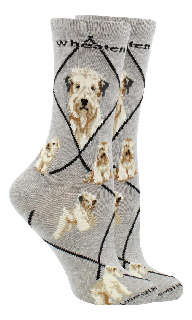 WHD Crazy Socks - Crew Wheaten Terrier Socks For Women Gift For Dog Lovers 1 WHD Crazy Socks - Crew Wheaten Terrier Socks For Women Gift For Dog Lovers