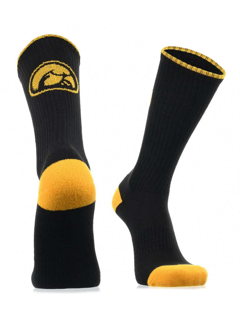 TCK All Schools Iowa Hawkeyes Socks Campus Legend Crew Length 4 TCK All Schools Iowa Hawkeyes Socks Campus Legend Crew Length