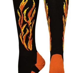 MadSportsStuff Flame Soccer Style Over The Calf Athletic Socks (multiple Colors)