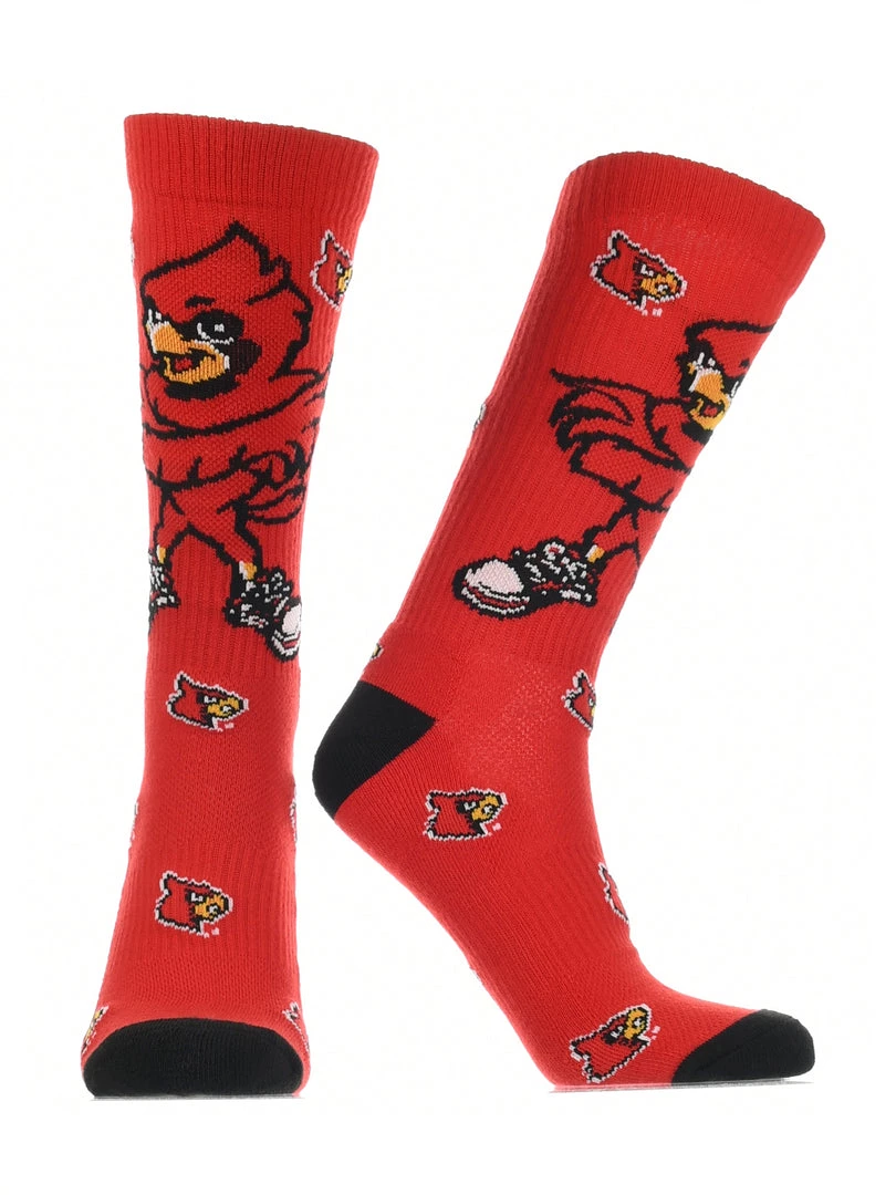 TCK All Schools Louisville Cardinals Socks Crew Length Sock Mayhem 2 TCK All Schools Louisville Cardinals Socks Crew Length Sock Mayhem