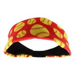 MadSportsStuff Crazy Softball Headband With Softball Logos Headbands
