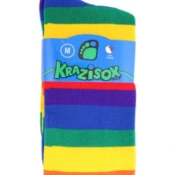 TCK Krazisox Rainbow Stripes Over The Calf Socks