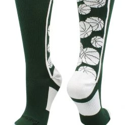 MadSportsStuff Crazy Basketball Logo Crew Socks (multiple Colors)