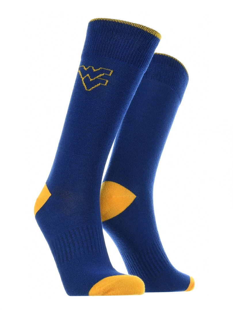 TCK All Schools West Virginia Mountaineers Dress Socks Dean's List Crew Length Socks 1 TCK All Schools West Virginia Mountaineers Dress Socks Dean's List Crew Length Socks