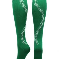 MadSportsStuff Softball Socks With Stitches - For Girls Or Women - Knee High Length