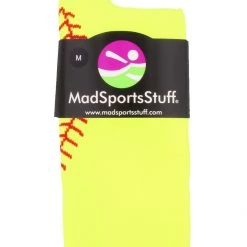 MadSportsStuff Softball Socks With Stitches - For Girls Or Women - Knee High Length