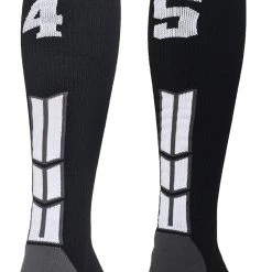 MadSportsStuff Softball Socks Black Player ID Custom Number Over The Calf Socks For Softball Baseball Football Boys And Girls 190 MadSportsStuff Softball Socks Black Player ID Custom Number Over The Calf Socks For Softball Baseball Football Boys And Girls