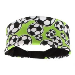 MadSportsStuff Crazy Soccer Headband With Soccer Ball Logos Headbands