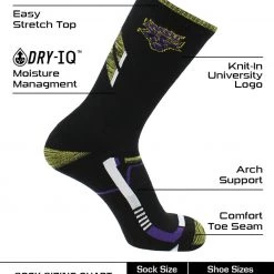 TCK Minnesota State Mavericks Socks Minnesota State University Mavericks Champion Crew Socks All Schools