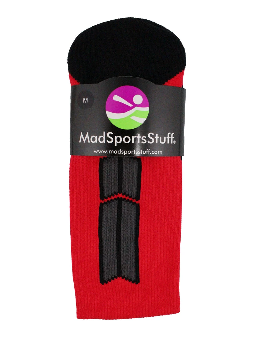 MadSportsStuff Red And Black Player ID Custom Number Over The Calf Socks For Softball Baseball Football Boys And Girls Baseball Socks 3 MadSportsStuff Red And Black Player ID Custom Number Over The Calf Socks For Softball Baseball Football Boys And Girls Baseball Socks