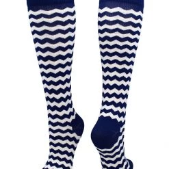 TCK Softball Socks Krazisox Chevron Striped Over The Calf Socks