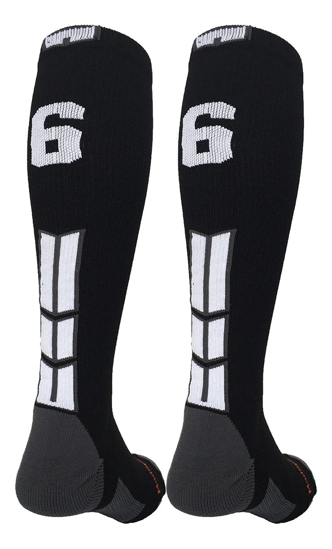 MadSportsStuff Softball Socks Black Player ID Custom Number Over The Calf Socks For Softball Baseball Football Boys And Girls 14 MadSportsStuff Softball Socks Black Player ID Custom Number Over The Calf Socks For Softball Baseball Football Boys And Girls