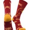 TCK All Schools USC Trojans Socks Crew Length Sock Mayhem