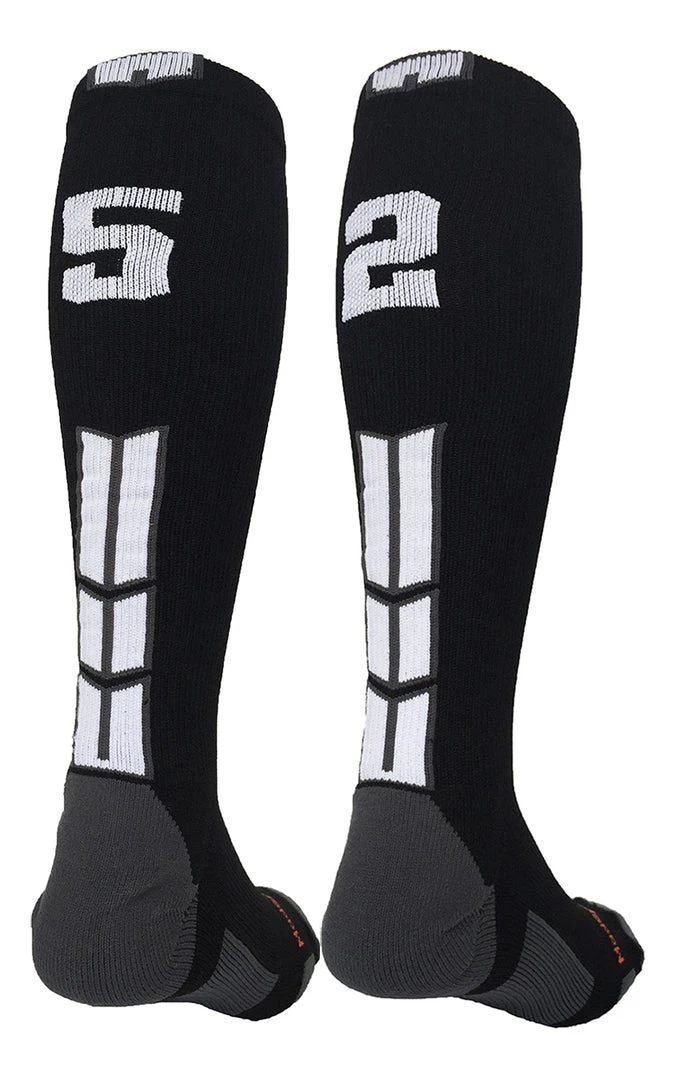MadSportsStuff Softball Socks Black Player ID Custom Number Over The Calf Socks For Softball Baseball Football Boys And Girls 28 MadSportsStuff Softball Socks Black Player ID Custom Number Over The Calf Socks For Softball Baseball Football Boys And Girls