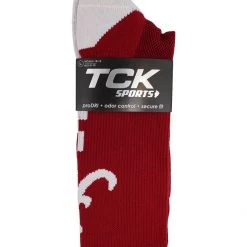 TCK Alabama Crimson Tide Socks Baseline Crew