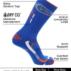 TCK Florida Gators Socks University Of Florida Gators Champion Crew Socks All Schools