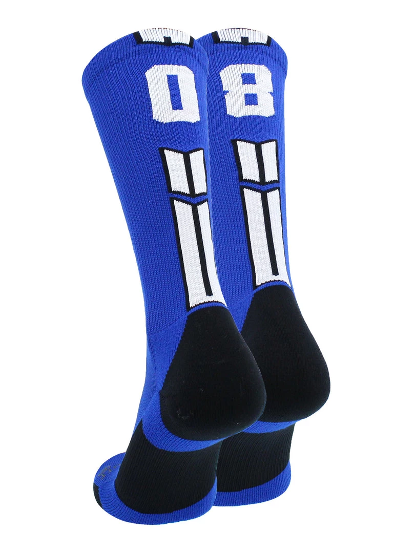 MadSportsStuff Volleyball Socks Royal Player ID Custom Number Crew Socks For Basketball Lacrosse Volleyball Boys And Girls 70 MadSportsStuff Volleyball Socks Royal Player ID Custom Number Crew Socks For Basketball Lacrosse Volleyball Boys And Girls