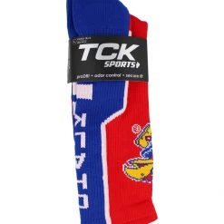 TCK All Schools Kansas Rock Chalk Jayhawks Socks Perimeter Crew