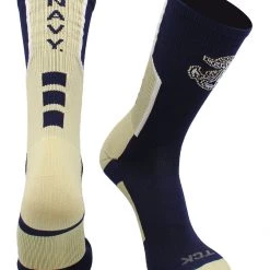 TCK United States Naval Academy Socks Navy Midshipmen Perimeter Crew Socks