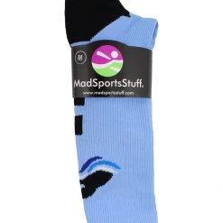 MadSportsStuff Crazy Socks - Crew Swimmer Logo Athletic Crew Socks