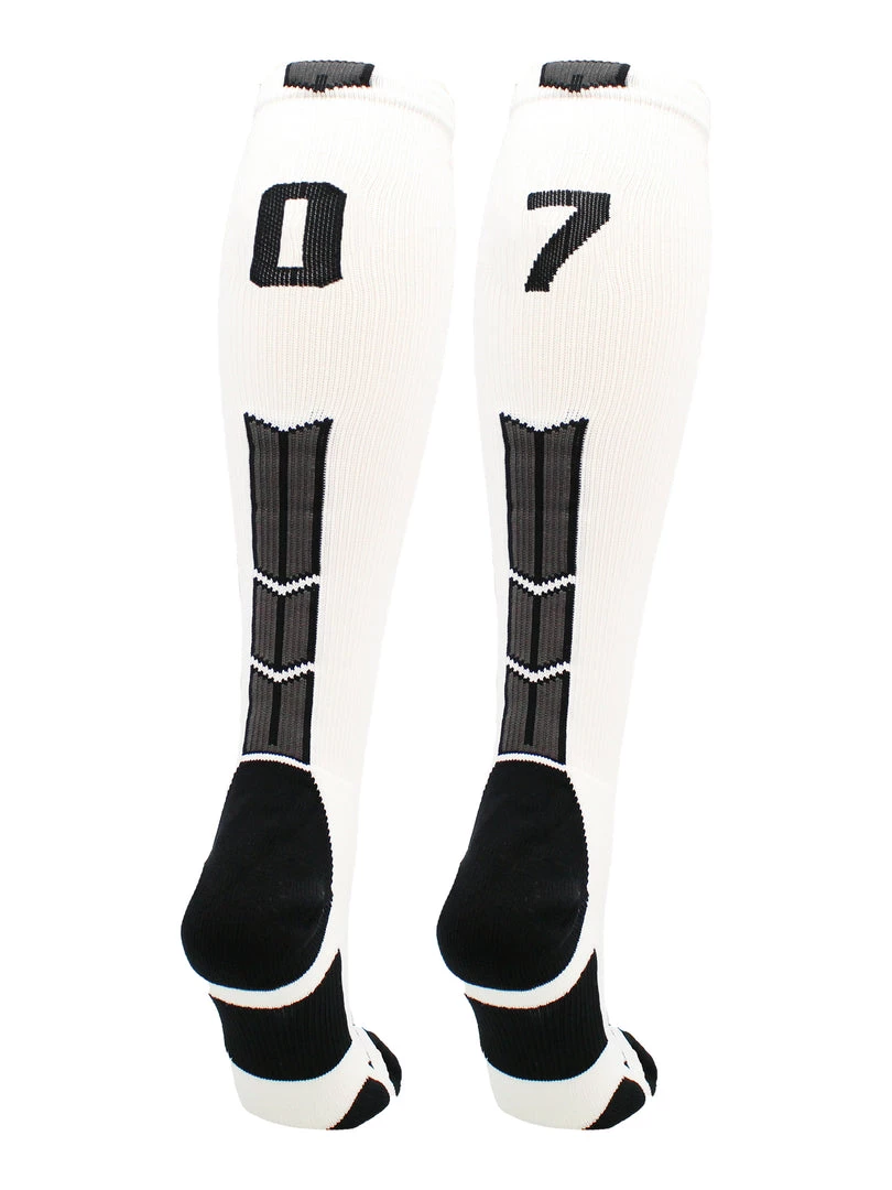 MadSportsStuff Softball Socks White Player ID Custom Number Over The Calf Socks For Softball Baseball Football Boys And Girls 71 MadSportsStuff Softball Socks White Player ID Custom Number Over The Calf Socks For Softball Baseball Football Boys And Girls