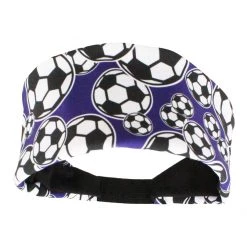 MadSportsStuff Crazy Soccer Headband With Soccer Ball Logos Headbands