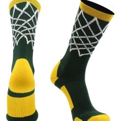 MadSportsStuff Elite Basketball Socks With Net Crew Length - Made In The USA