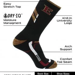 TCK Elon Phoenix Socks Elon University Phoenix Champion Crew Socks