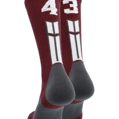 MadSportsStuff Maroon Player ID Custom Number Crew Socks For Basketball Lacrosse Volleyball Boys And Girls Volleyball Socks 190 MadSportsStuff Maroon Player ID Custom Number Crew Socks For Basketball Lacrosse Volleyball Boys And Girls Volleyball Socks