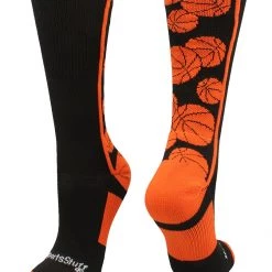 MadSportsStuff Crazy Basketball Logo Crew Socks (multiple Colors)