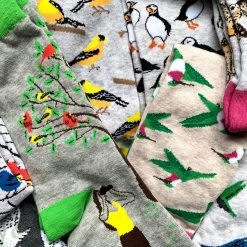 WHD Crazy Socks - Crew Cardinal Bird Socks For Women Gift For Bird Lovers