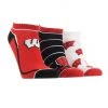 TCK Wisconsin Badgers No Show Socks Full Field 3 Pack All Schools