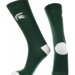 TCK Michigan State Spartans Dress Socks Dean's List Crew Length Socks