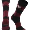 TCK Texas A&M Aggies Socks Game Day Striped Crew Socks