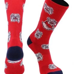 TCK Fresno State Bulldogs Socks Fresno State University Bulldogs Mayhem Crew Socks